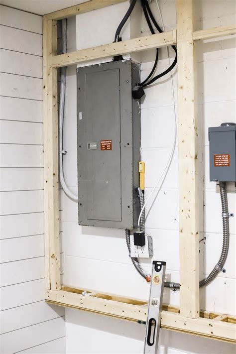 electrical service box ideas|diy breaker box cover ideas.